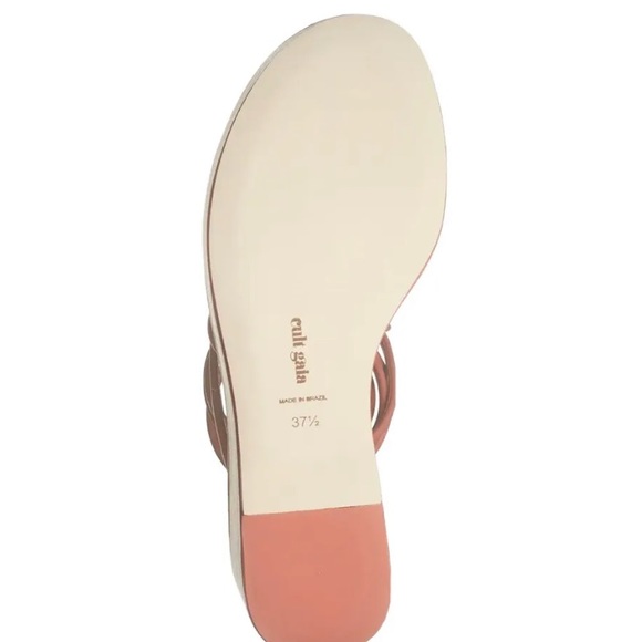 NIB Cult Gaia Alba Jasper Leather Coil Wrap Platform Wedge Sandals Pumps 36 $498 - Picture 5 of 10